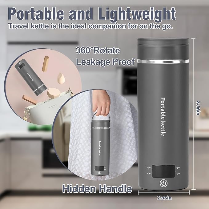 Travel Electric Kettle Portable Mini Kettle, Small Hot Water Boiler - Image 5