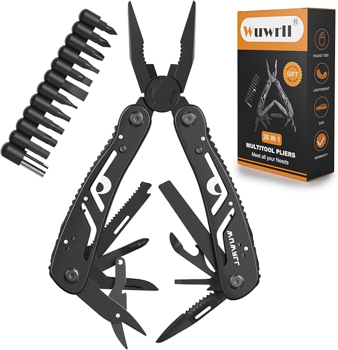 26-in-1 Multitool，Professional Stainless Steel Multi Tools ，Multitool Pliers by Wuwrll