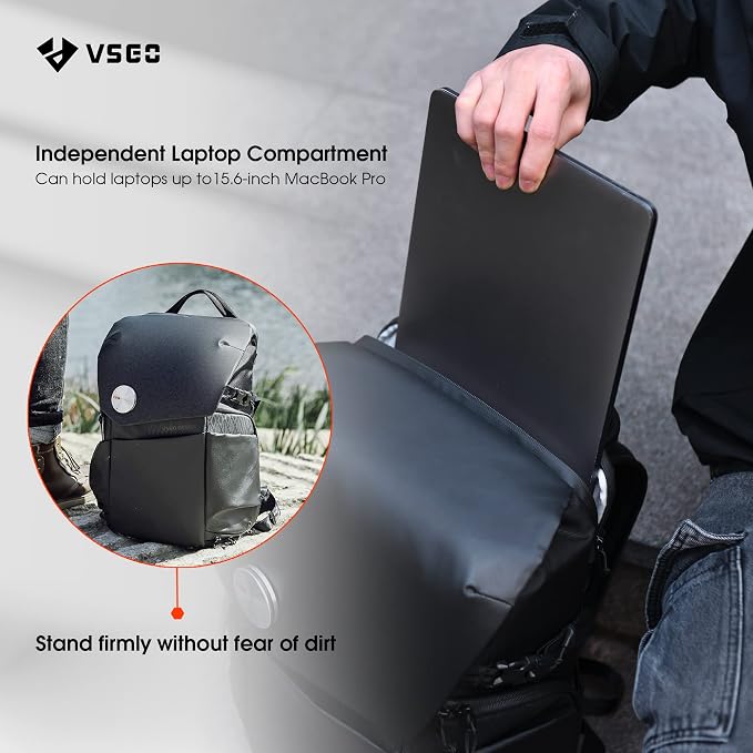 VSGO Black Snipe Camera Backpack 16L – Lightweight 1.1kg Professional DSLR/SLR - Image 5