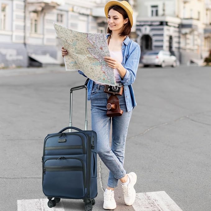KROSER Softside Expandable Carry On Luggage - Image 7