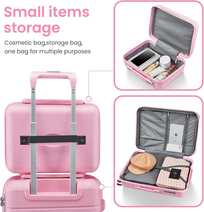 Campfun Luggage 4 Piece Sets, Expandable Carry On Luggage Set Hardshell PP - Image 4