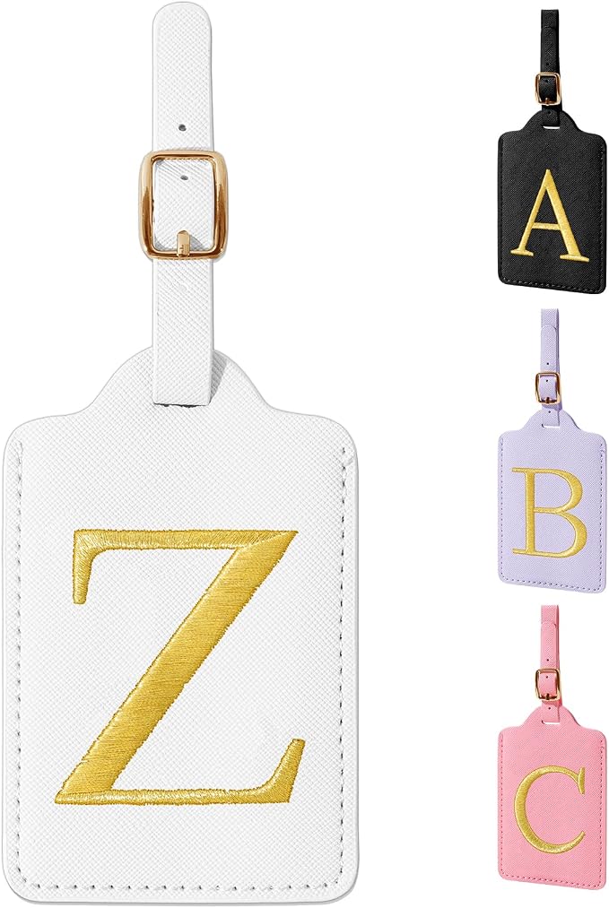 Personalized Initial Luggage Tags by izuzta