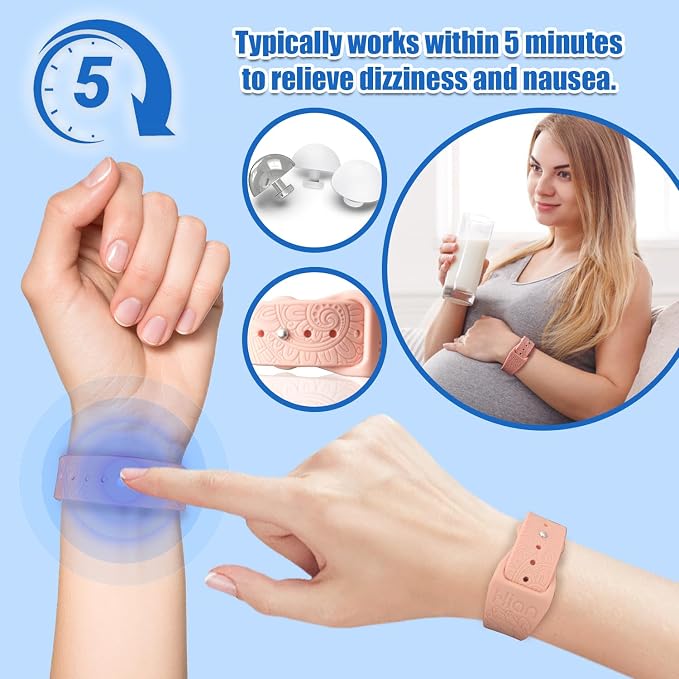 Hion Motion Sickness Bracelets Sea Sickness Wristbands - Image 4