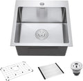18-Inch Bar Sink Drop-In, SINKVINE Stainless Steel Kitchen Sink by SINKVINE