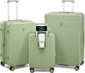 Hard Shell Suitcases Expandable Travel Luggage Sets 3 Piece, Carry on and Check by HanTrip