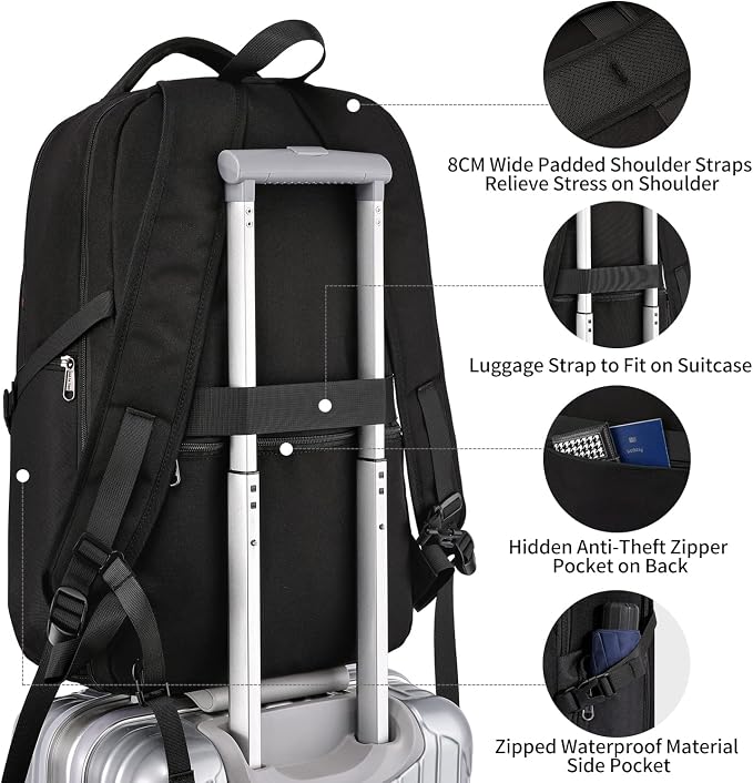 Travel Laptop Backpack, Anti Theft Backpack - Image 6