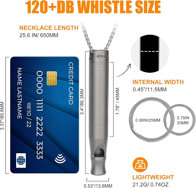 Titanium Emergency Whistle - Image 3