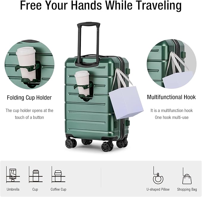 KYME Hardside Carry On Luggage 22x14x9 Airline Approved - Image 2