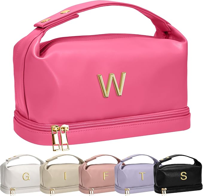 Gifts for College Girls, Personalized Makeup Bag by Vogewood