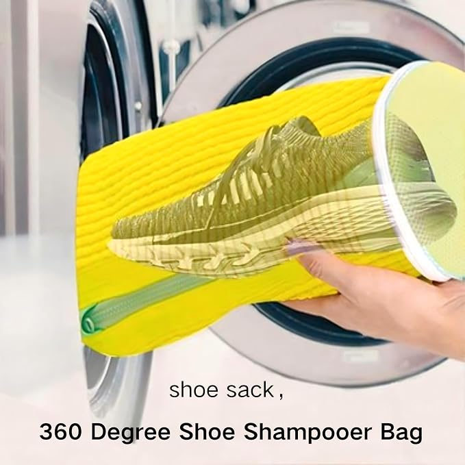 mcdhhemoShoe Washing Machine Bag, Sneaker Laundry Shoe Bag - Image 3