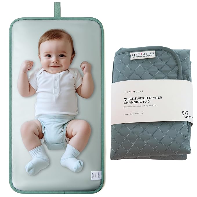 Lily Miles Baby Changing Pad Portable, Diaper Changing Mat by LilyMiles