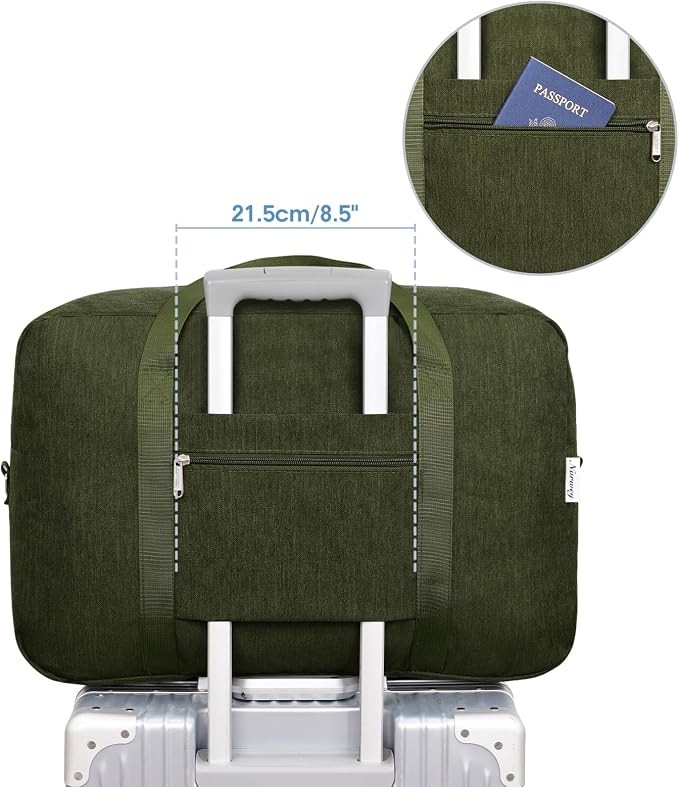 Carry on luaggage 22x14x9 Airlines Approved Foldable Carry on Bag Travel Duffel - Image 6