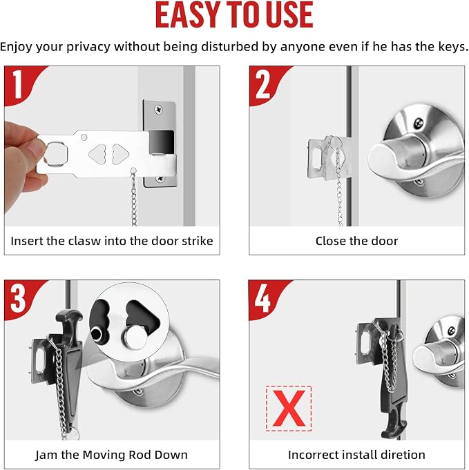 Portable Door Lock Alarm - Image 4