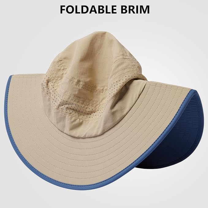 UPF 50+ Foldable Brim Water-Resistant Sun Bucket Hat - Image 2