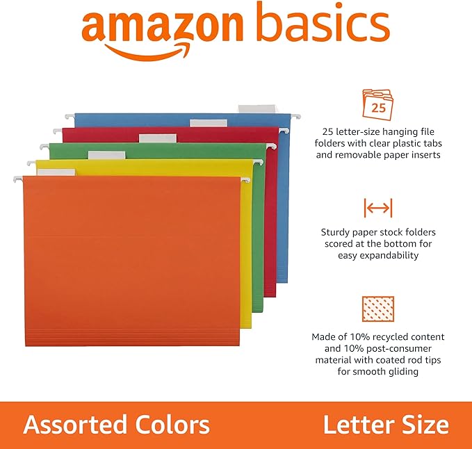 Amazon Basics Hanging Organizer File Folders - Image 2