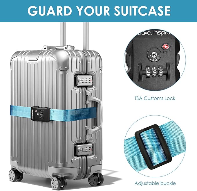 Travel Inspira Luggage Straps for Suitcases - Image 3