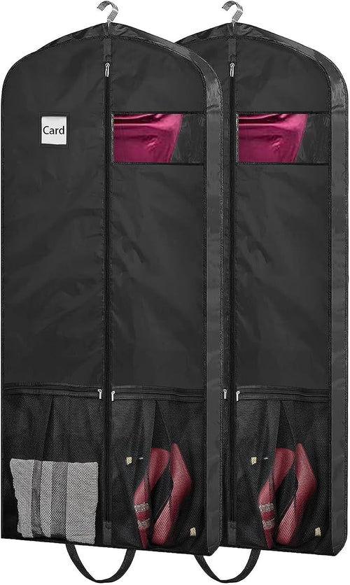 54" Garment Bags for Travel, 2 Pack Dress Bag for Hanging Clothes Storage by BH7STAR