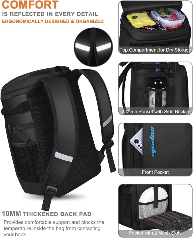 Capolo 36/45 Cans Cooler Backpack Insulated Waterproof - Image 4