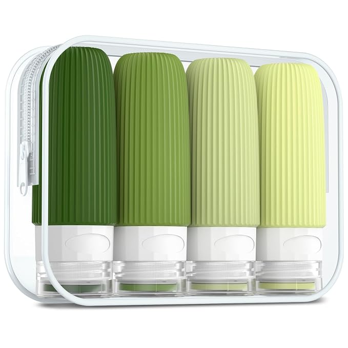 Travel Bottles for Toiletries, Tsa Approved 2oz Travel Bottles, BPA Free Leak by Mrsdry