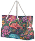 senya Large Beach Bags Totes Canvas Tote Shoulder Bag Soft Wave Water Resistant by senya