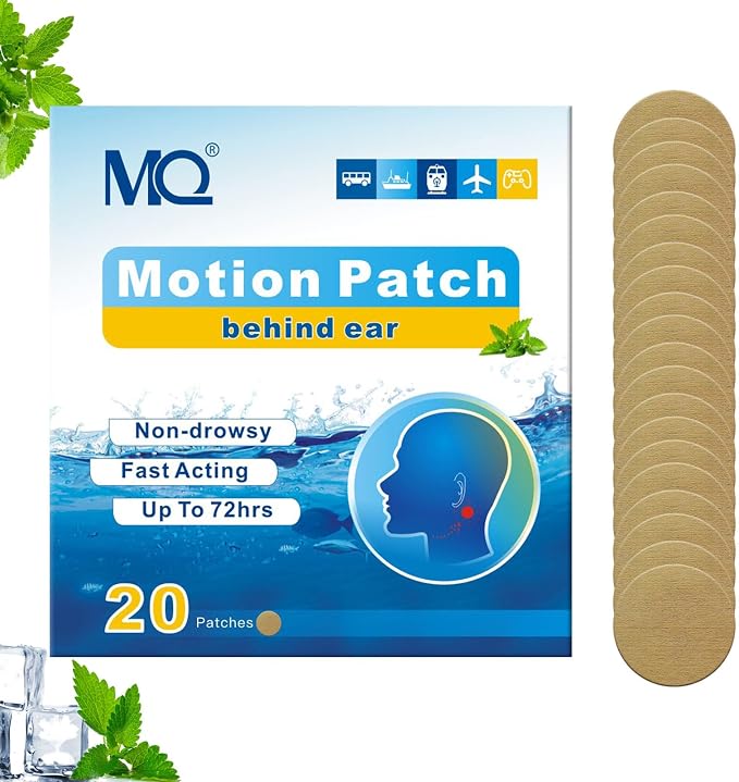MQ 20ct Motion Sickness Patches, Medium Color, Sea Sickness Patches Non Drowsy - Image 9