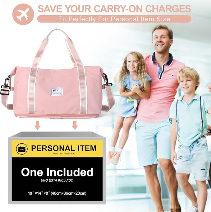 Travel Duffel Bag, Sports Tote Gym Bag, Shoulder Weekender Overnight Bag - Image 2