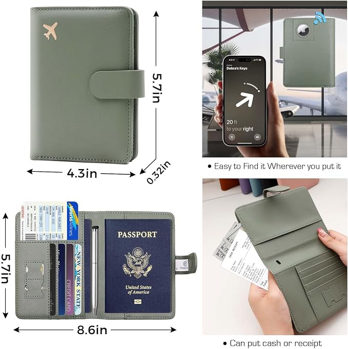 Melsbrinna Premium Leather Passport Holder Covers Case, Waterproof Rfid - Image 3
