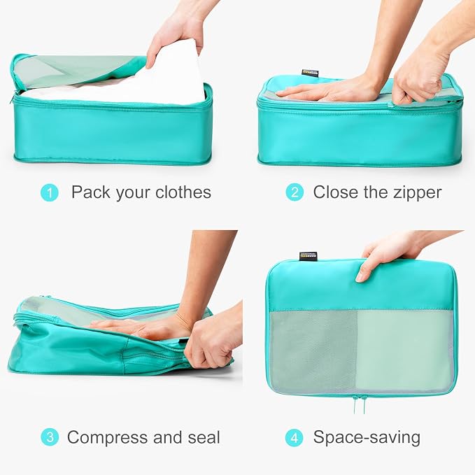 6 Set Compression Packing Cubes - Image 3