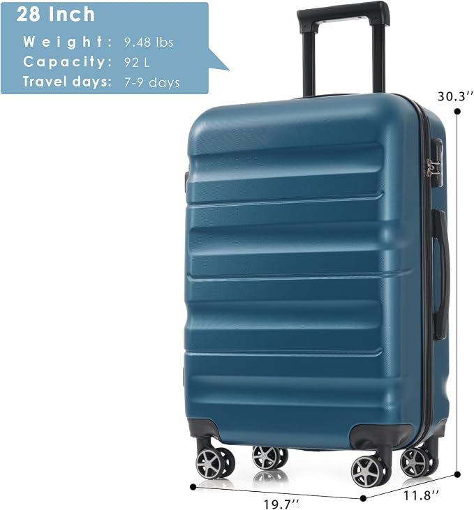 Merax 28 Inch Luggage Hardshell ABS Large Suitcase - Image 5