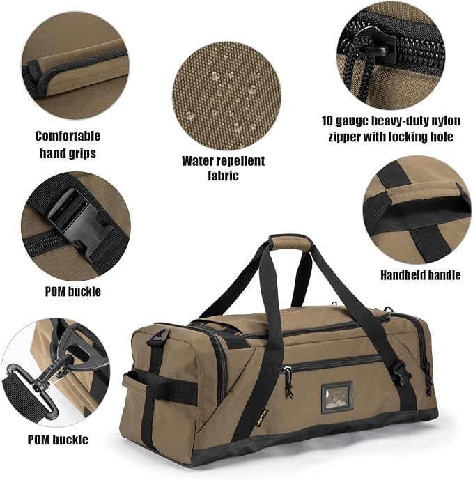 90L Large Duffle Bag, Gym Bags For Men Weekend Bag For Women Travel Backpack - Image 5