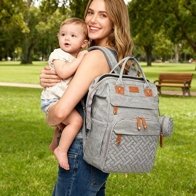 Baby Diaper Bag Backpack with Changing Station, Waterproof Large Capacity Baby by Unknown