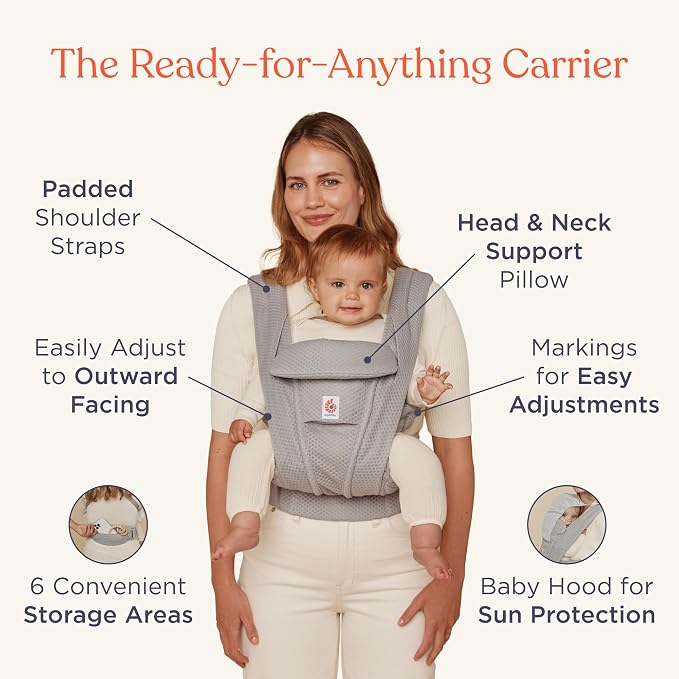 Ergobaby Omni Deluxe Baby Carrier Newborn to Toddler - Image 3