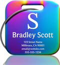 Customizable Stainless Steel Square Luggage Tags, Personalized, TSA Approved by Kcule
