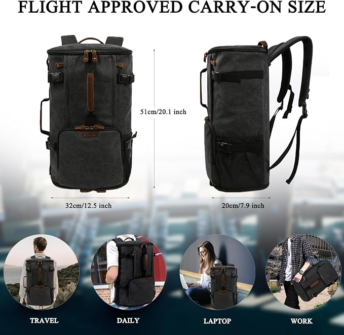 G-FAVOR Travel Backpack for Men, 40L Flight Approved Carry On Backpack - Image 7