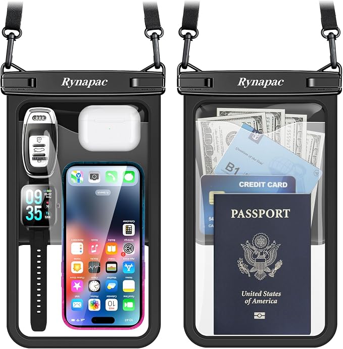 Large Waterproof Phone Pouch Bag by Rynapac