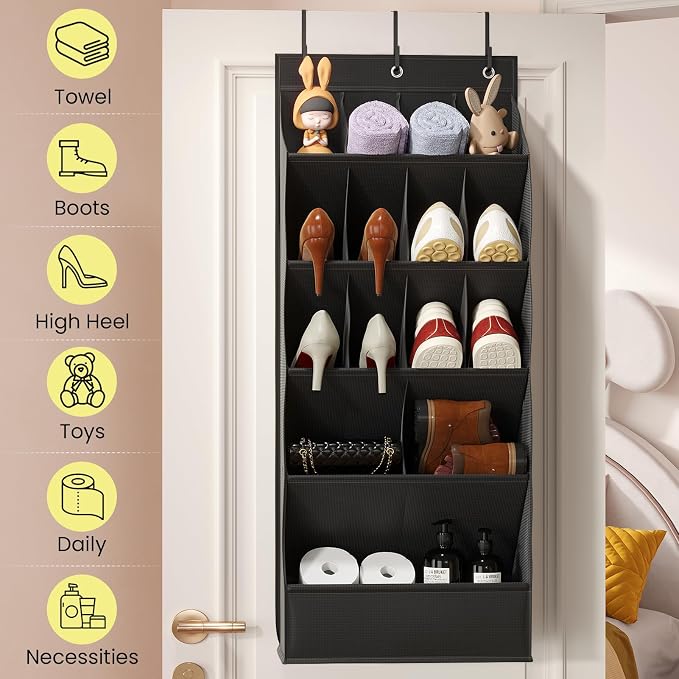 Over the Door Shoe Organizer for Closet, Shoes Rack for Closet - Image 2