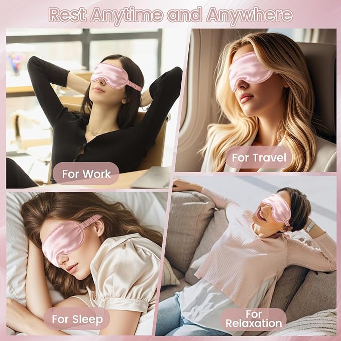 Pure 22 Momme 6A Grade Mulberry Silk Sleep Mask - Image 8