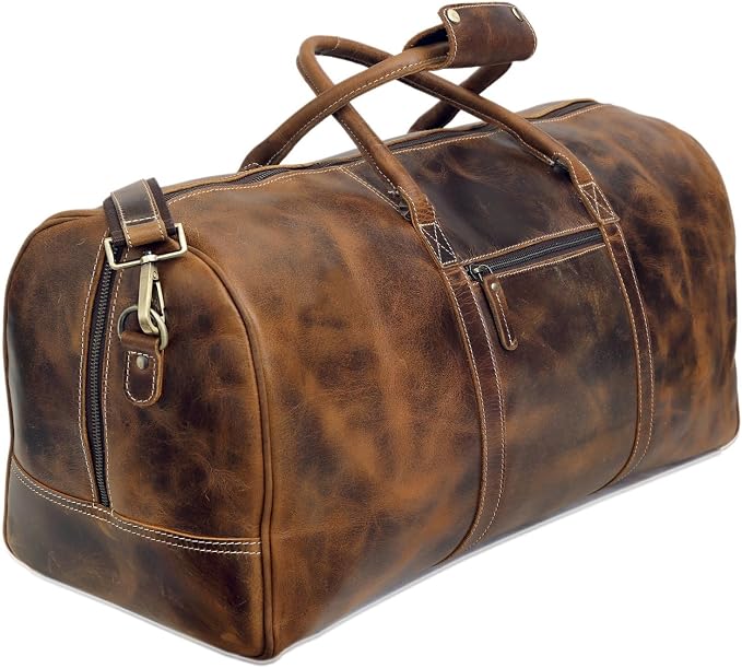 Leather Travel Duffel Bags for Men and Women Full Grain Leather Overnight by cuero
