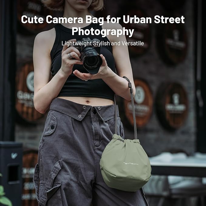 PGYTECH OneGo Drawstring Small Camera Bag, Soft Cute Camera Pouch Handbag - Image 7
