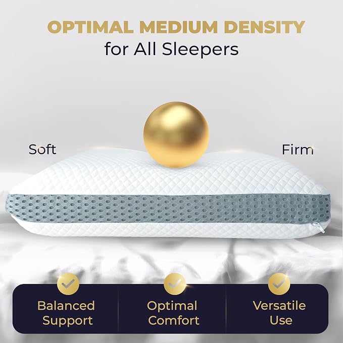 Royal Therapy Memory Foam Pillow, King Pillow Neck Pain Relief, - Image 5