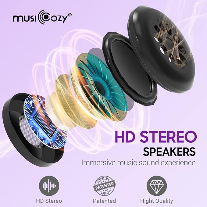 MUSICOZY Sleep Mask with Bluetooth Headphones, Sleeping Headphones Bluetooth - Image 5