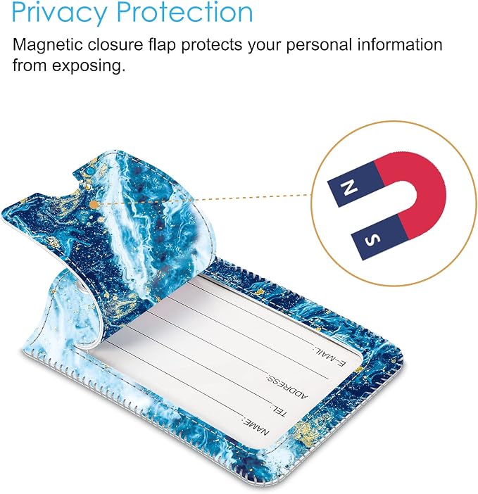 Fintie Luggage Tags, Privacy Cover ID Label - Image 3