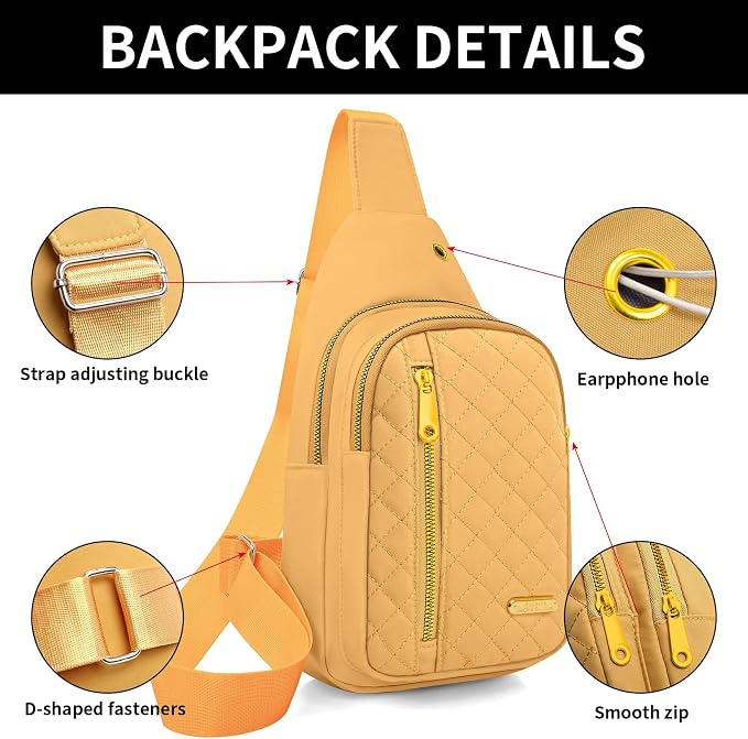 Small Sling Bag For Women Men Casual Crossbody Sling Backpack - Image 5