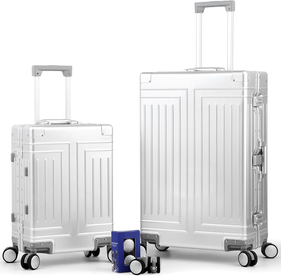 All Aluminum Magnesium Carry On Luggage，Cut from Whole Aluminum Sheet，22x14x9 - Image 8