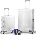 All Aluminum Magnesium Carry On Luggage，Cut from Whole Aluminum Sheet，22x14x9 by KANGSHILU