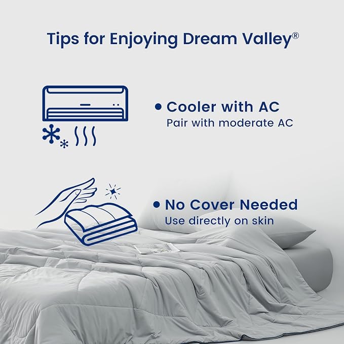 Dream Valley® Outlast® Deepsleep Cooling Comforter, Full/Queen Size, NASA-Grade - Image 6