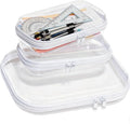 3PCS Zippered Transparent Cases by Unknown