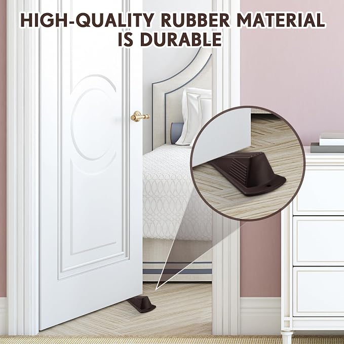 Frienda 12 Pcs Jumbo Door Stoppers Heavy Duty Door Stopper Tall up to 2inch - Image 5