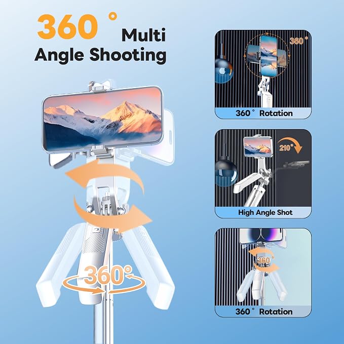 71" Selfie Stick Phone Tripod - Image 2
