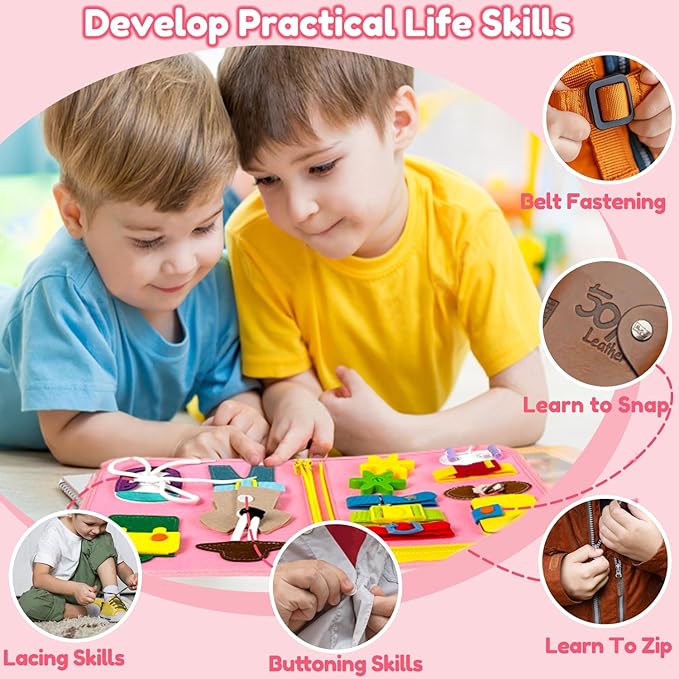 Qizfun Busy Board Book Montessori Toys - Image 5